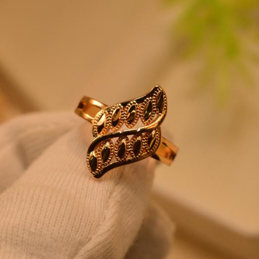 Stylish Unique Design Gold Plated Ring